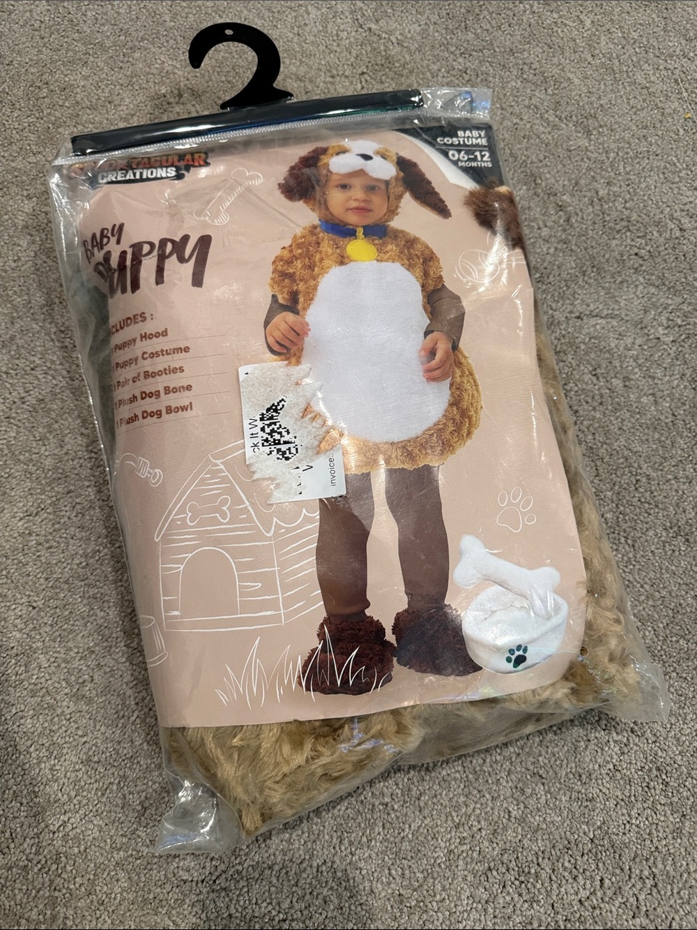 Baby Puppy Costume - Brown & White Infant Dog Outfit by Fun World Creations